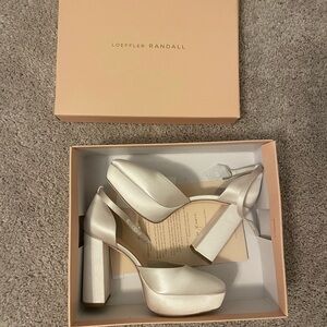 Loeffler Randall Women's Silver Platform Heels